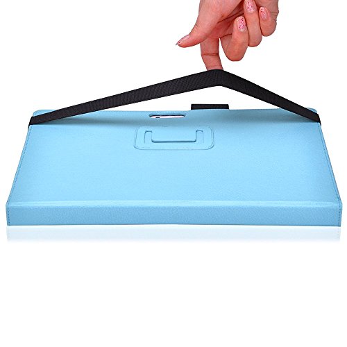 Tasche für Microsoft Surface 3 mit praktischer Stand Funktion aus robustem Kunstleder kombiniert Schutz und Design für Ihr Microsoft Surface 3 Hülle Cover Case Türkis von UC Express® - 7