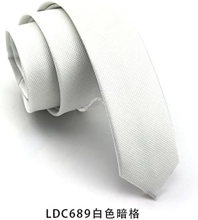 GENTLEE TIE The Korean version of both leisure and business men and women to marry the fashion pack gift box and tie a necktie narrow 5cm, white