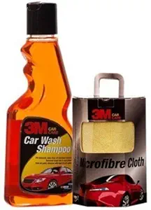 3M Combo of Microfiber Cloth and Car Shampoo (250 ml)