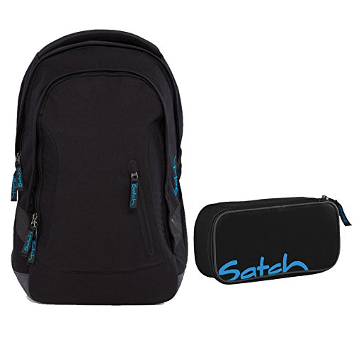 Preisvergleich Produktbild Satch SLEEK Black Bounce 2er Set Schulrucksack + Schlamperbox