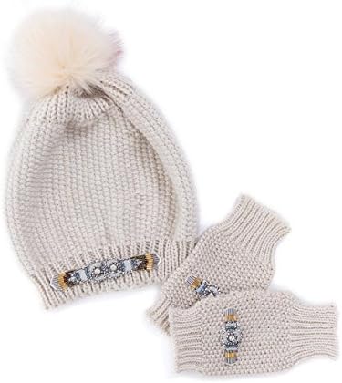 Utopia Beige Hat and Mitts Amenapih by Hipanema -  Beige - One Size