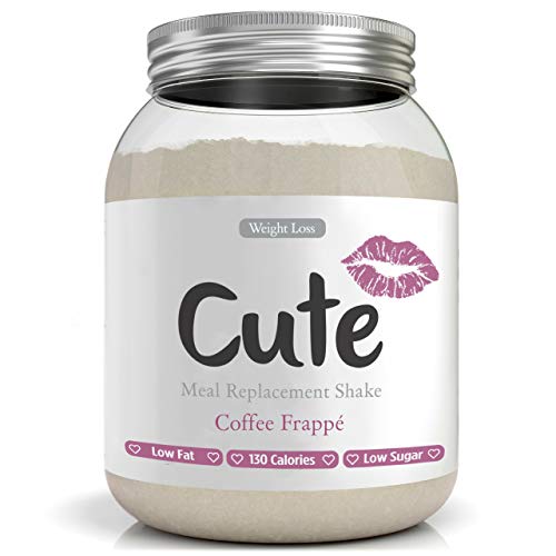 Cute Nutrition - Substitut de Repas Café Frappé - Pour le Contrôle de Poids et de l'Energie - Boisson Diététique Équilibrée pour Femme