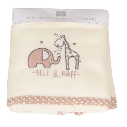 Elli and Raff Cot Fleece Blanket