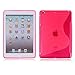 Produktbild Schutzhülle für Apple iPad Mini 4, S-Linien-Design, weiches TPU-Silikon, Pink