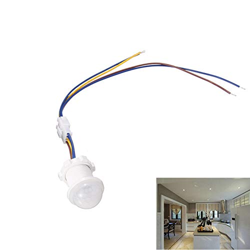Leoie PIR Motion Sensor Switch 85-265V Infrared Human Body Induction Sensor for Corridor,Toilets,Garage and Staircase