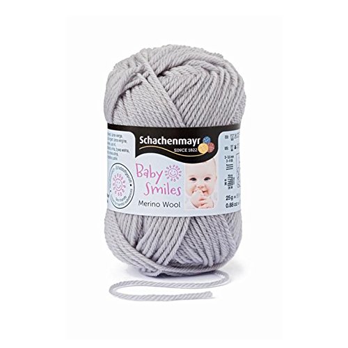 Schachenmayr 9807396-01090 Merino Wool Grau Handstrickgarn, Wolle