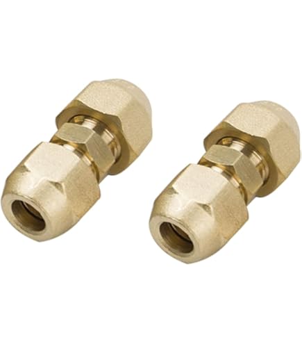 1/4 Inch Male To Male Pipe Connector - Brass Fitting For Air & Water Lines
