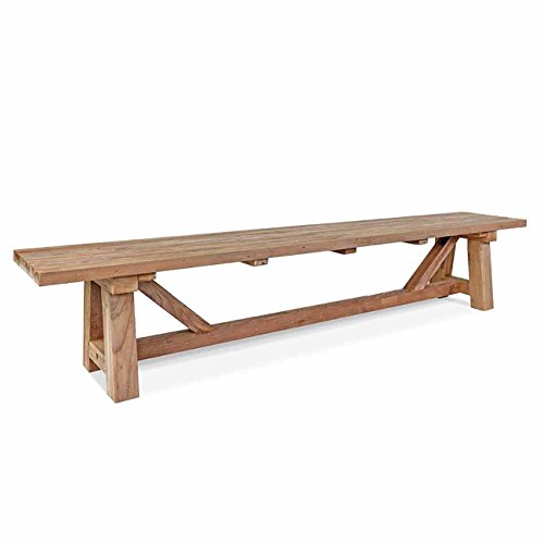 OUTLIV Holzbank rustikal OUTLIV. Marbella 4-Sitzerbank 240cm Teak-Holz