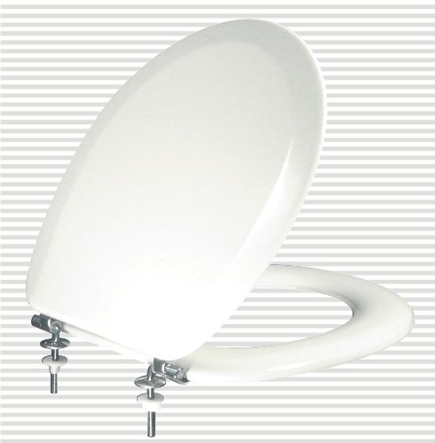 ADOB WC Sitz Polsi Soft gepolstert mit Edelstahlscharnieren, weiß, 69502 - 7