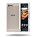 Produktbild Sony Xperia X Compact Spiegel Hülle,Sony Xperia X Compact Mirror Cover,WIWJ Handyhülle Mirror Spiegel Metall Case Cover Case Schutzhülle für Sony Xperia X Compact-Silbergrau