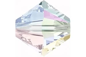 ‎BOHEMIA CRYSTAL VALLEY 36 stk SWAROVSKI ELEMENTS XILION 5328 bicone beads, 2.4 x 3 mm Crystal AB (Swarovski-Elemente xilion 5328 Bicone-Perlen Crystal AB)