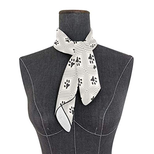 Aeykis-Cats-Dogs-Paws-Footprints-Square-Scarf-Head-Wrap-Hair-Scarves
