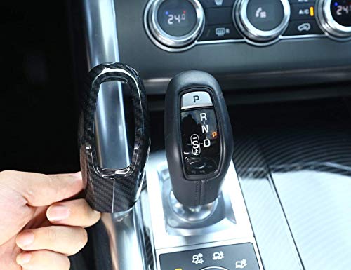 Carbon Fiber Style ABS Plastic Gear Shift Head Cover Trim for Sport 2014-2017