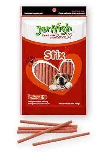 Jerhigh Chicken Dog Treats, Human Grade High Protein Chicken, Fully Digestible Healthy Snack & Training Treat, Free from by-Products & Gluten, Stick 70gm (2X 70g)
