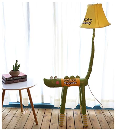 Preisvergleich Produktbild XiuXiu Kinderzimmer Cartoon Krokodil Stehlampe Schlafzimmer Moderne Minimalistische Nachttischlampe Kreative Wohnzimmer Studie Dekoration Vertikale Tischlampe (Größe : Button)