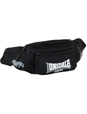 Lonsdale London Gürteltasche Bumbag Hip Bag schwarz grau - Einheitsgrösse