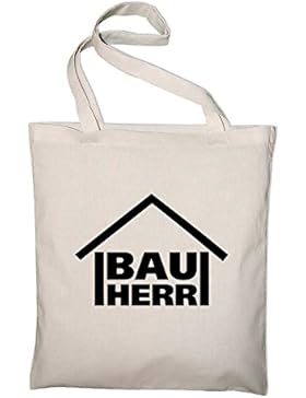 Bauherr Jutebeutel, Beutel, Stoffbeutel, Baumwolltasche