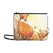 Produktbild WYYWCY Rustikale Herbst Stillleben Kürbisse Goldene Benutzerdefinierte hochwertige Nylon Slim Clutch Crossbody Tasche Umhängetasche