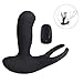 Produktbild Prostate Vibrators Anal Plug, Prostate Stimulator 2 Motoren 16 Vibrationsmodi Dildo Wasserdichte Fernbedienung Anal Sex Spielzeug für Männer oder Paare