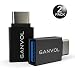 Produktbild Ganvol (2er SET) Typ C OTG Adapter, USB C Stecker auf USB Buchse 3.0 für Huawei Mate 9 P9 Plus, OnePlus 2 3, Nexus 5X 6P, Nokia N1, Apple MacBook 2015, Google Chromebook Pixel XL