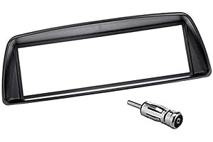 SOUND-WAY Sound Way Kit Montage Autoradio, Cadre Façade 1 DIN, Adaptateur Antenne Compatible avec Citroen C1, Toyota Aygo, Peugeot 107