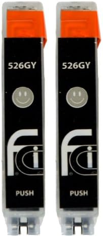 2x Canon CLI-526 Grey FCI Compatible Printer Ink Cartridges (Contains: 2x CLI-526GY Grey)