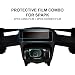 Produktbild High Definition & High Transmittance Glas Film Staubdicht Schutz für DJI Spark Drone: 2 Stück Kamera Objektiv Glas Film + 2pcs Drone Body Screen PET Film