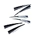 Claire's Girls and Womens Mini Beak Hair Clips 6 Pack in Black/Silver Colour