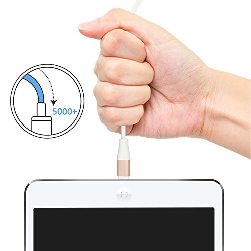OTISA 3M iPhone Datenkabel Verbindungskabel USB Kabel mit Lightning Stecker Ladekabel für Apple iPhone 6 Plus/6 /5/5S/6s iPad 4 iPad Mini/Air iPod 5 und iPod7 Arbeitet mit neuesten iOS-Update (GOLD) - 2