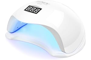 Lampada Unghie UV LED da SUNUV Asciugatrice Intelligente Unghie 2.0 per Smalto in Gel con Timer, Sensore e Schermo LCD a Casa e Salone di Bellezza SUN5
