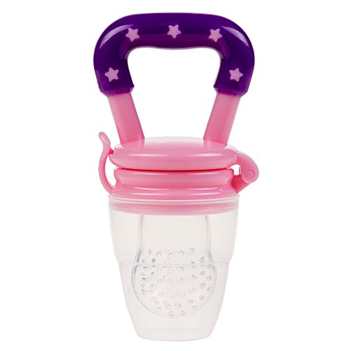 Fruchtsauger Schnuller für Obst und Gemüse in verschiedenen Farben mit gratis GESCHENKTASCHE - 3