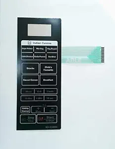 Able MH-6348BS Microwave Oven Membrane Keypad Black