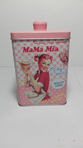 Tarro para galletas en lata cuadrada – Vintage 1950s – Varios 