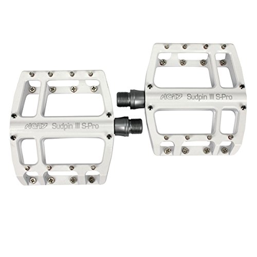 NC-17 Sudpin III S-Pro Aluminium Plattform Pedale, Fahrrad Pedale MTB und BMX, Dirt und Freeridestyle optimiert, Höhe auf 15mm reduziert inkl. Ersatzpins - 6