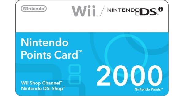 wii points card