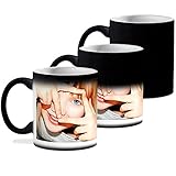 Taza de cerámica de 330ml Lolapix Taza Mágica Personalizada con tu Foto, diseño o Texto. Negra