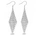 Hosaire 1X Fashion Elegant Women Girls Jewelry Crystal Diamond Net Earrings Stud Clip For Holiday Gifts