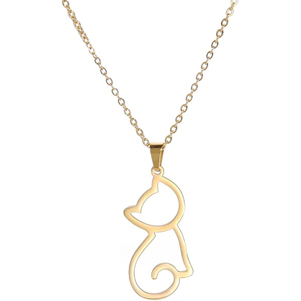 Collana Donna Sofia Milani Argento 925 Con Ciondolo Gatto | Rodiata E Ipoallergenica | Regalo In Scatola