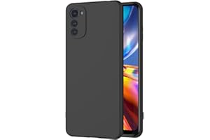 AICEK Compatible con Motorola Moto E32 Funda, Silicona Fundas para Moto E32 Carcasa Silicona Bumper Case Negro