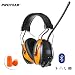 Produktbild PROTEAR Wiederaufladbare Gehörschutz mit Radio FM/AM,Bluetooth,Eingebautem Mikrofon,für Industrie,BAU und Mähen Lärmreduzierung SNR 30dBOrange