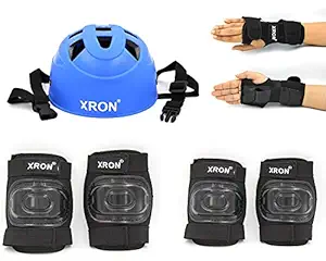 Xron Protective Set for Cycling and Skating Protective Gear Suitable for Boys and Girls 7 Pcs Set