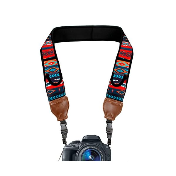 USA Gear TrueSHOT Correa Camara Reflex, Bolsillos para Accesorios y Hebillas de Liberación Rápida - Compatible con Canon…