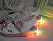 Voberry®1 Pair Cute Toddler New Flowers Girls Sandals Lighted Soft-Soled Princess Baby Shoes (4.5, White)