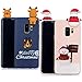 Produktbild YKTO Hülle Samsung Galaxy S9 Plus 2018 6.2 Zoll 3D Weihnachten Handyhülle [2 Stück] Stoßfest Weich Silikon Schutzhülle Weihnachten Motiv Handytasche für SamsungS9+ Paar Telefonkasten