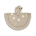 Baby Boum Snowflake/Ski Design Hooded Fleece Poncho for Outdoors and Car Seats (Neutral Grey, 0-9 Months)