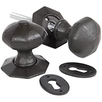 Türknauf Türdrücker Knauf Kugelknopf Türgriff rund schwarz beschichtet