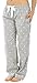 PajamaMania Flanell Pyjama Hose für Damen, Grau Dots (PMF1001-2006-UK-MED)