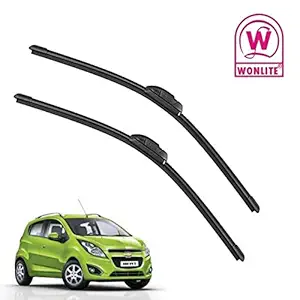 Wonlite Car Wiper Blades compatible for Chevrolet Beat Set of 2 Pcs R 23 L 14