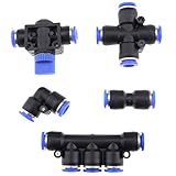 Einfache Verwendung: Zum Anschließen des Schlauchs ist nur ein einfacher Druck erforderlich. Es ist keine zusätzliche Abdichtung erforderlich.