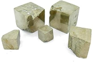 VALMONI SPORT 5 Piritas Cúbicas de Navajún La Rioja Pirita Piedra del Dinero Dorada Cubo Bruto Piedras Negocios Oro